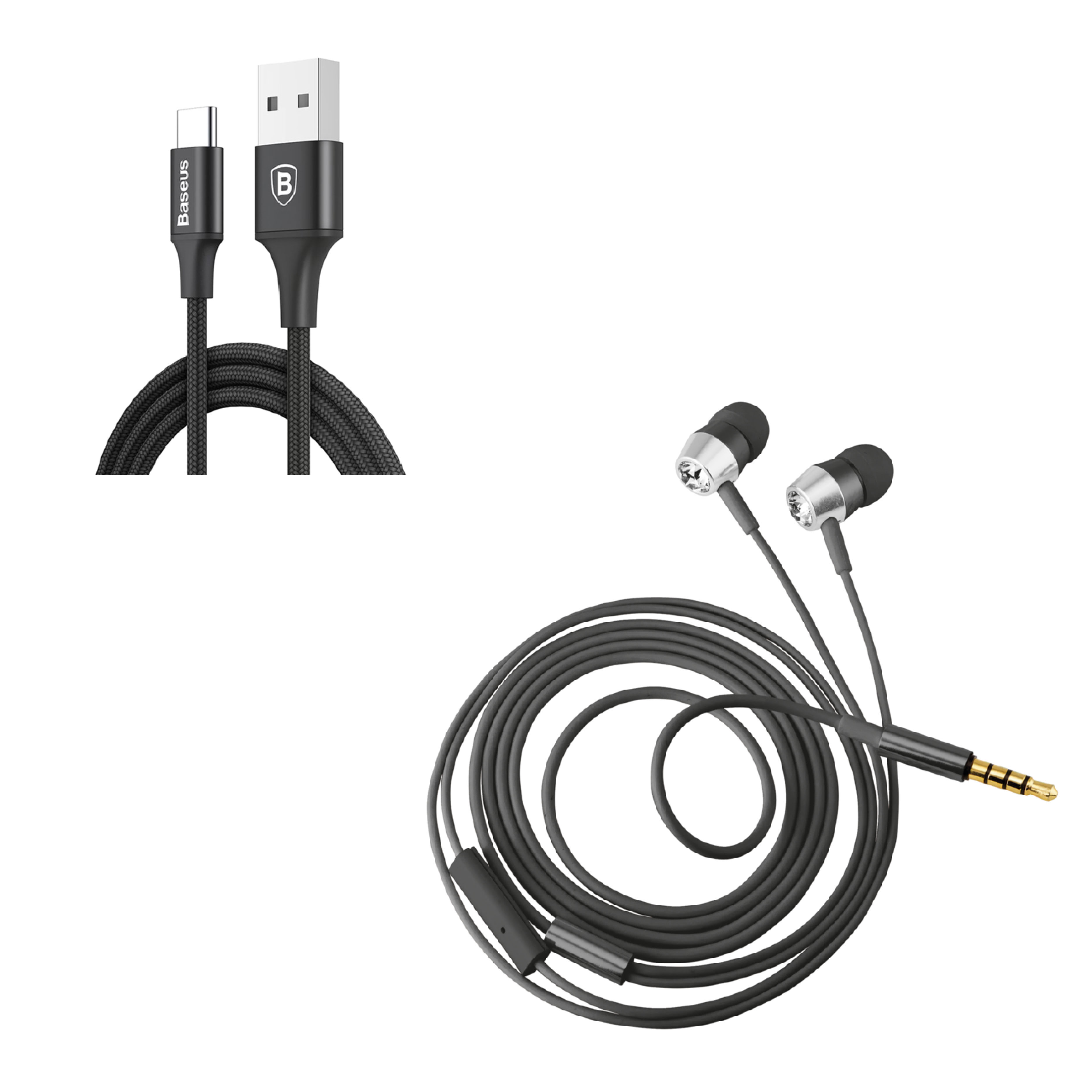 Mobiles Stereo Headphone or Single Charger cable	